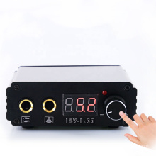 Digital LCD Display 18V 1.5A Portable Small Tattoo Kit Machine Pen Tattoo Power Charger Aluminum Alloy MINI Power Supply